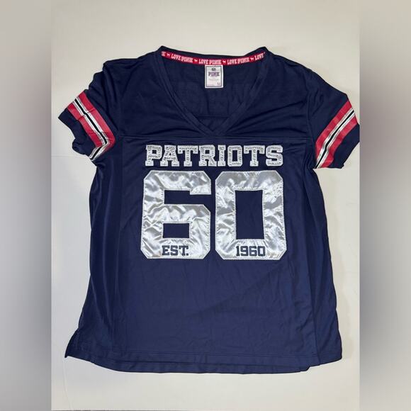 New England Patriots Victoria’s Secret X NFL Limited Edition Mesh Bling Jersey - Picture 1 of 6